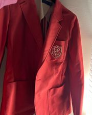 Ralph Lauren Salmon Preppy Knit Twill Blazer