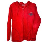 Coca Cola Red Zip Up Fleece Hoodie Small