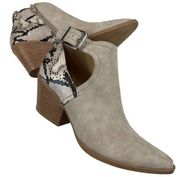 Seven Dials Women’s Queenbury Zipup Animal Print Buckle Ankle Booties