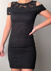 Black Lace Mini Dress