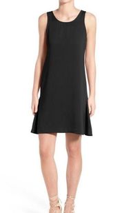 Black A-Line Scoop-Neck Crew-Neck Sleeveless Shift Dress | Nordstrom