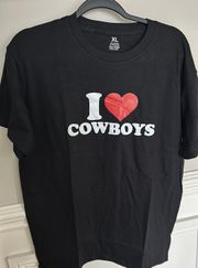 I love cowboys Tshirt 