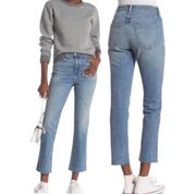 Rag & bone Farrah Ankle Cigarette Raw Hem Jeans, EUC, Size 26, MSRP $250