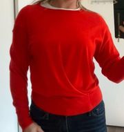 Isabel Marant Cashmere and Silk Blend Sweater Orange Size 36