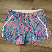 Lily Pulitzer 5” Hot Pink (Callahan) Shorts Size4 NWOT (SHT003)