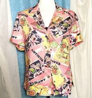 Vintage Jamaica Bay  Print Island Shirt