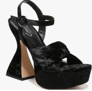 Circus by Sam Edelman Sandals Womens Size 10 Black Platform Open Toe Heels