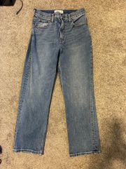 abercrombie ankle straight jeans