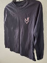 Long Sleeve Navy Blue Shirt