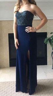 Navy blue homecoming/prom dress