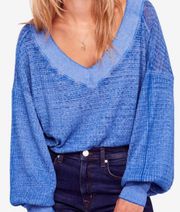 South Side Thermal Sweater In Blue