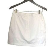 Dockers Off White Mini Skort Size 6P New Casual Stretch