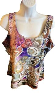 Soft Surroundings  Tank Top With Built In Bra Size Small M267