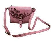 Elle Jae Gypset Floral Crossbody Purse Bag Pink