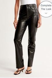COPY - Abercombie 90s straight ultra high rise leather pants