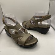 Naturalizer n5 heeled sandal sling back silver woman’s size 7.5