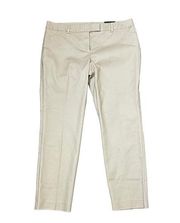 Van Heusen Studio Pants Size 10 Short Slim Fit Tan Womens Stretch Blend 34X27