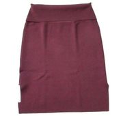 NWT MM. Lafleur Harlem in Chestnut Foldover Waist Stretch Knit Pencil Skirt 1+