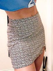 Leopard print skirt