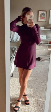 Ribbed Long Sleeve Dress