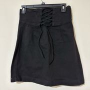 Express Black Corset Denim Skirt Size 8
