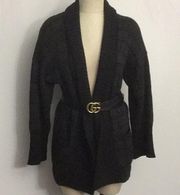 Peruvian Connection Open Grandpa Cardigan SM EUC