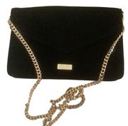 Carolina Herrera cross body bag black elegant tote with gold chain