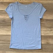 Ribbed Short Sleeve Tee