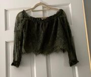 Off the shoulder Bebe blouse size small