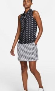 NIKE black white checkered golf skort upf 40 size XXl