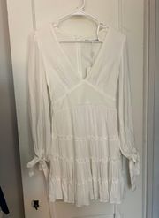 White Long Sleeve Dress