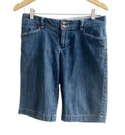 Eddie Bauer Women’s Denim Bermuda Shorts Size 6 Outdoor Style