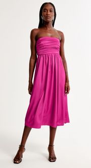 Abercrombie Satin Midi Dress