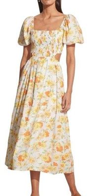 Loucetta Midi Dress Palermo Floral Print Size XXL/12 NWT