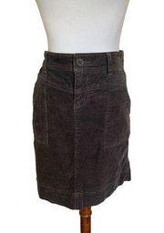 Corduroy pencil skirt by The North Face brown sz 2