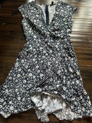 JCrew Navy Floral Dress 