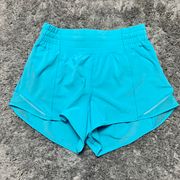 Lululemon NWOT  Hotty Hot HR Shorts 2.5" *Electric Turquoise