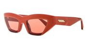 BOTTEGA VENETA Cat Eye Sunglasses in Orange Opium New Womens Sunnies