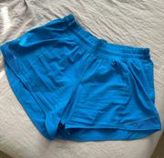 Electric Blue Hotty Hot Shorts 4”