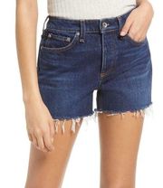 Rag & Bone Dre Low Rise Denim Raw Hem Cutoff Shorts Size 29 NWOT Dark Wash