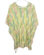 Anthropologie Lilka women’s swimsuit cover up hooded cotton rayon XS / S