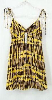 Alice + Olivia Raquel Mini Dress Sun Drenched Sunbeam Size 6 NWT