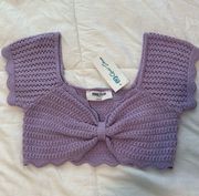 Purple Crochet Top