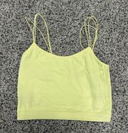 Yellow Sports bra tank