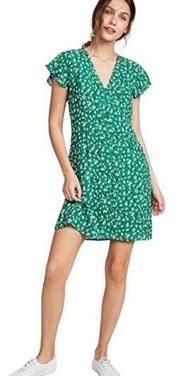 RAILS Helena Mini Dress Sweet Pea A Line Floral Flutter Sleeves Women’s Size XS
