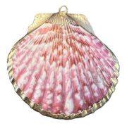 Shell Pendant Dipped In Gold