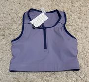 Balance Athletics Zip Up Sport Bra Size Small 