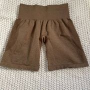 brown shorts