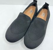 Fitflop Black Textured‎ Slip On Walking Shoes