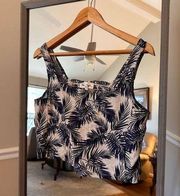 Panama Jack Cropped Floral Top Size Medium